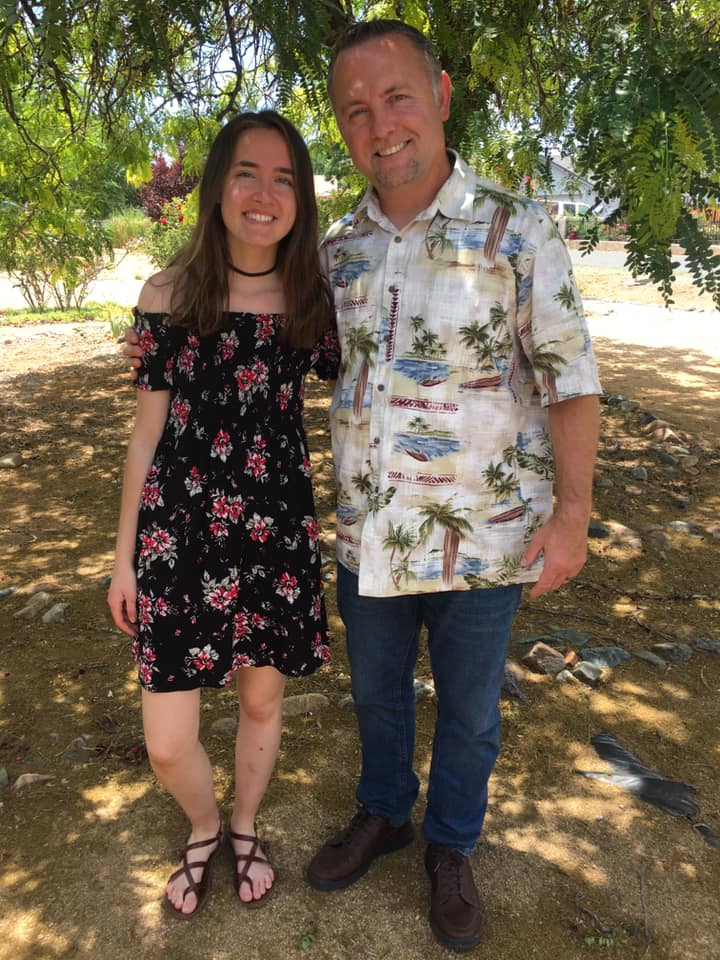 Jared Wockenfuss with his daughter Anna outdoors